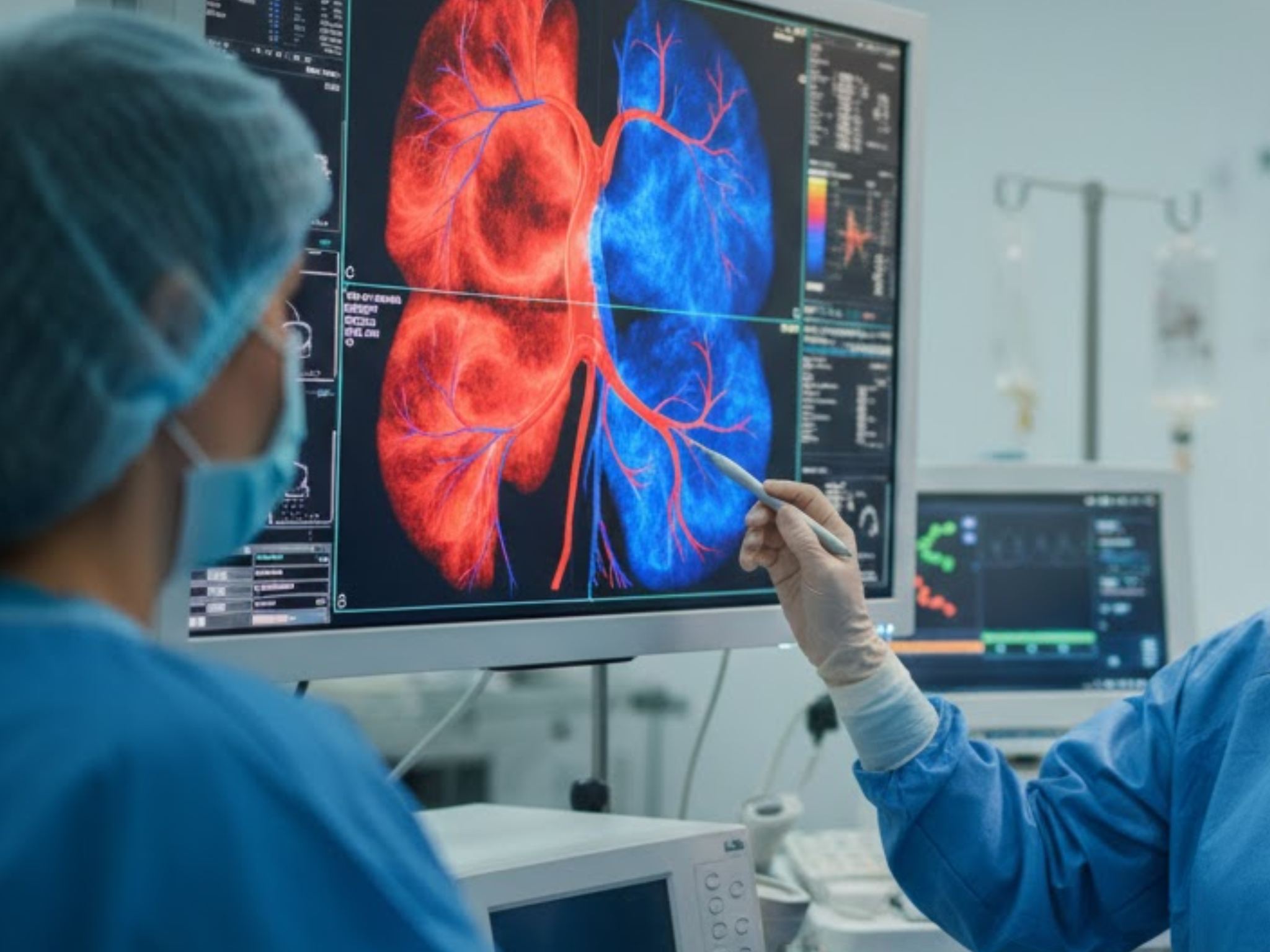 Analisi avanzata dei vasi sanguigni nel reparto di chirurgia generale e vascolare a Perugia.