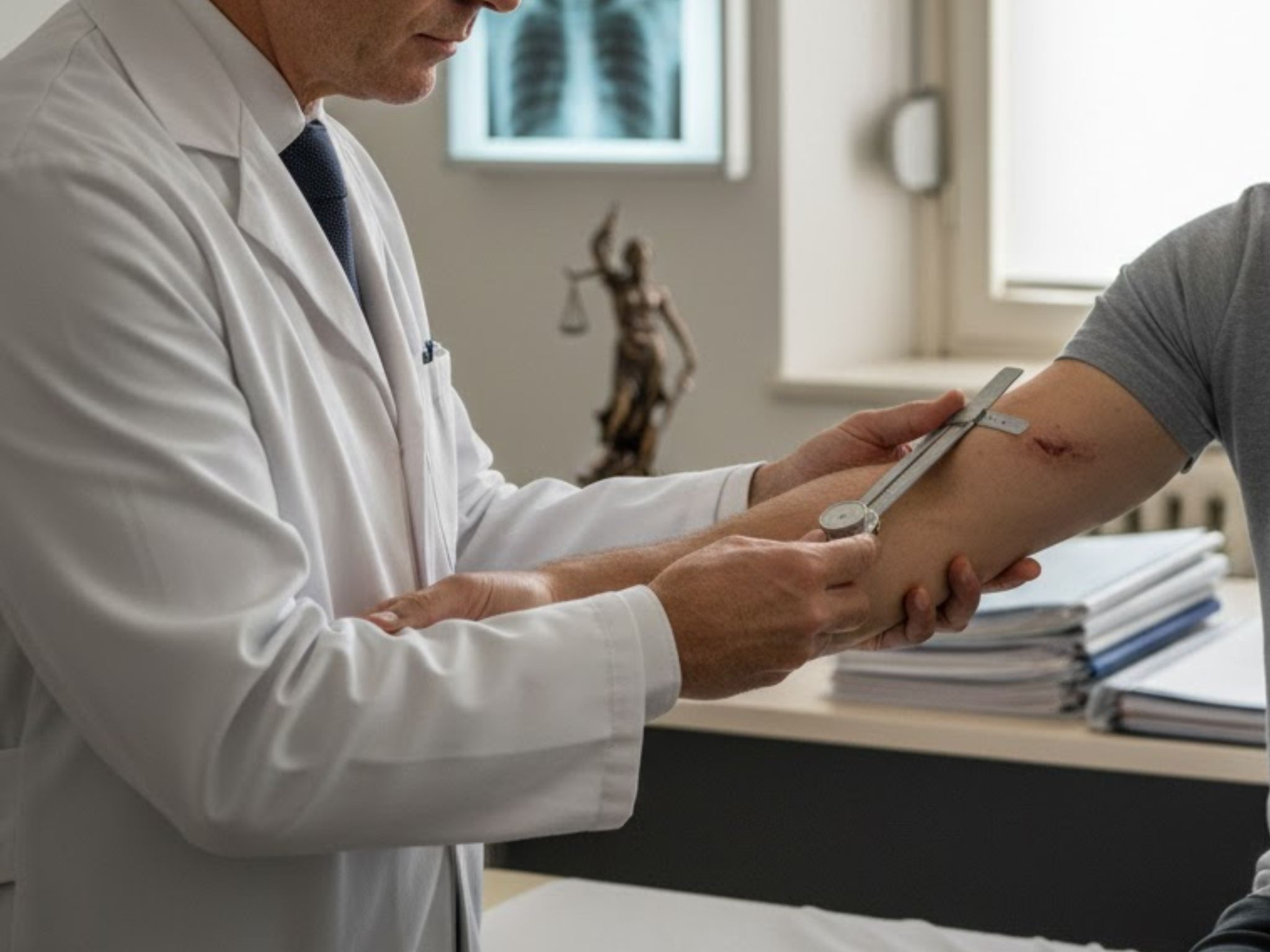 Visita medica per la quantificazione del danno biologico e nesso causale a Perugia.